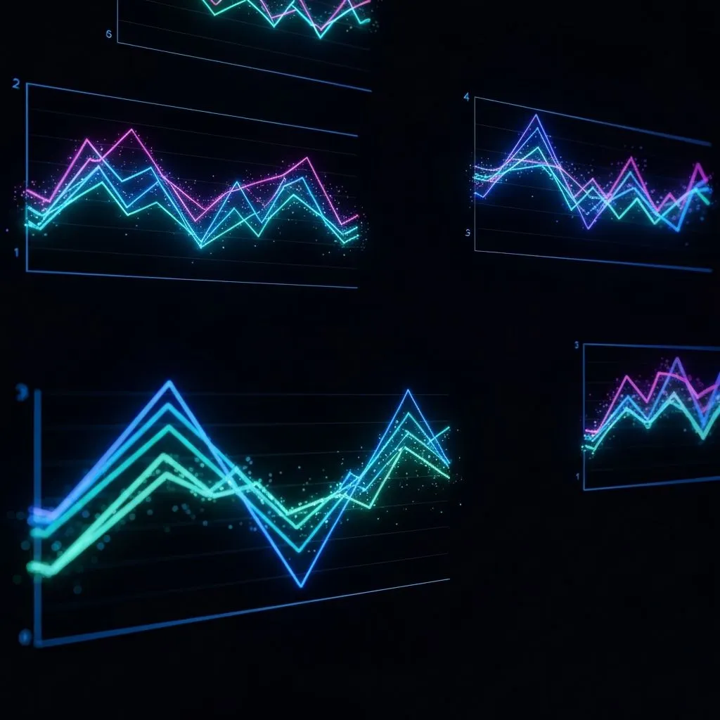 Grafici a linee generati dall'IA con regole di design professionali applicate